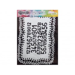 Dylusions Stencil Number Jumble 9x12 by Crafters Workshop *